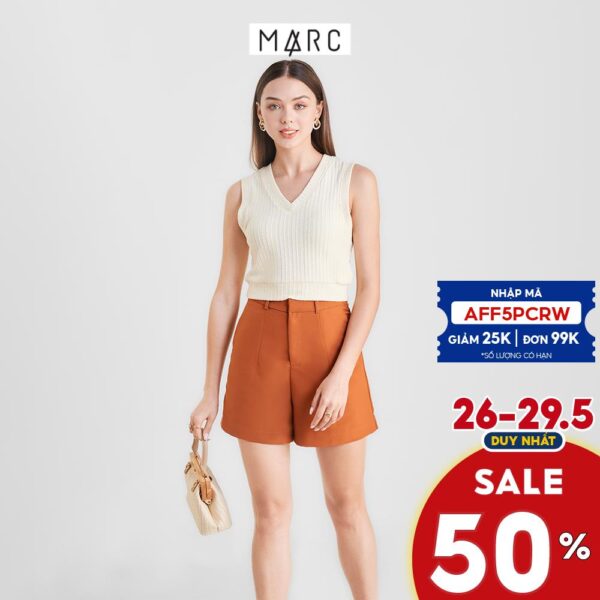 Áo thun nữ MARC FASHION sát nách crop kiểu gile CBPH0327