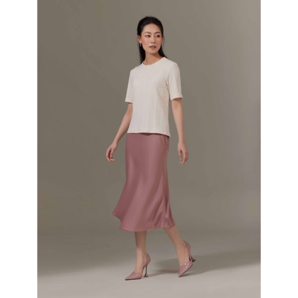 Áo thun nữ trắng Mauve Cream White Tee - Hình ảnh 7