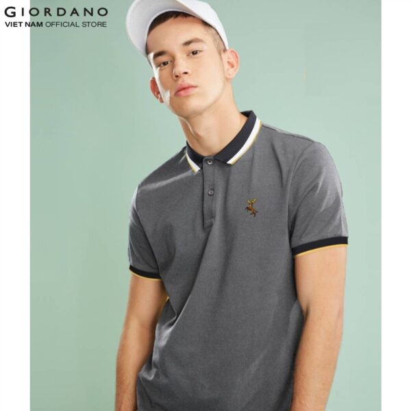 Áo Thun Nam Có Cổ Polo Logo Hưu Giordano 01019202 - Hình ảnh 2