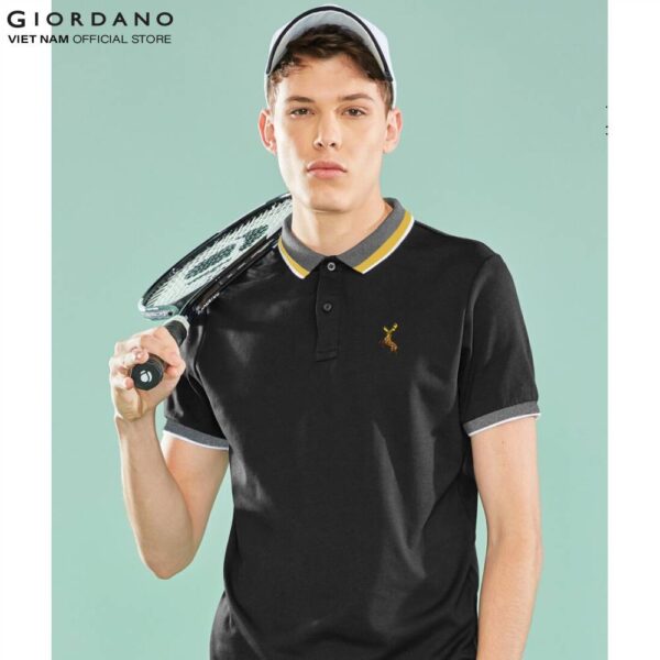 Áo Thun Nam Có Cổ Polo Logo Hưu Giordano 01019202 - Hình ảnh 4