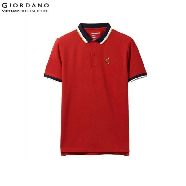 Áo Thun Nam Có Cổ Polo Logo Hưu Giordano 01019202 - Hình ảnh 8