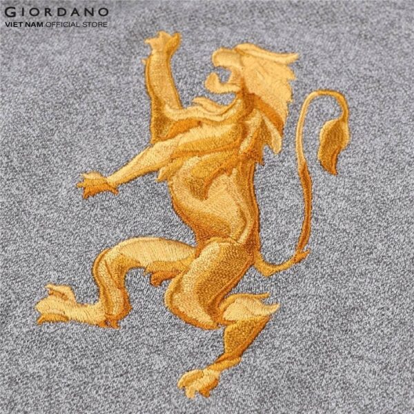Áo Thun Nam Polo Logo Sư Tử Giordano 01018222 - Ảnh 4