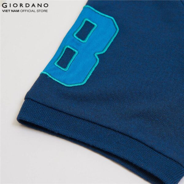 Áo Thun Nam Polo Logo Sư Tử Giordano 01018222 - Ảnh 7