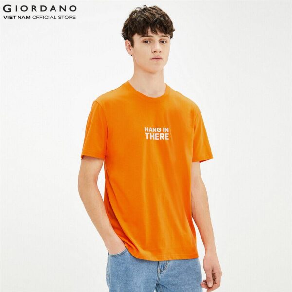 Áo Thun Ngắn Tay Cổ Tròn Nam Giordano 01091208 - Hình ảnh 2