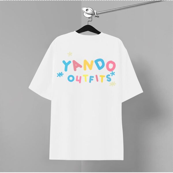 Áo Thun Tay Lỡ Nam Nữ Form Rộng YANDO OUTFITS ACX001 Cotton 2 Chiều - Ảnh 3