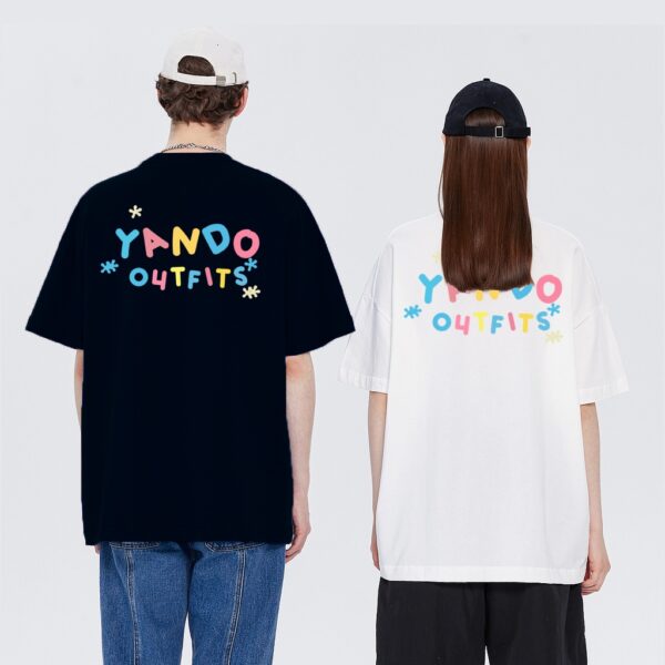 Áo Thun Tay Lỡ Nam Nữ Form Rộng YANDO OUTFITS ACX001 Cotton 2 Chiều - Ảnh 6