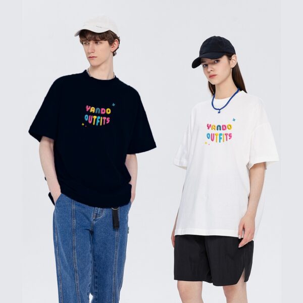 Áo Thun Tay Lỡ Nam Nữ Form Rộng YANDO OUTFITS AKS002 Cotton 2 Chiều - Ảnh 6