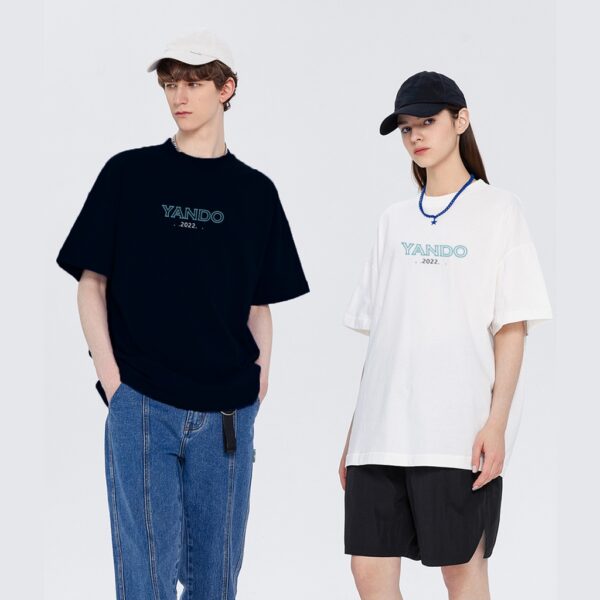 Áo Thun Tay Lỡ Nam Nữ Form Rộng YANDO OUTFITS ART001 Cotton 2 Chiều - Hình ảnh 7