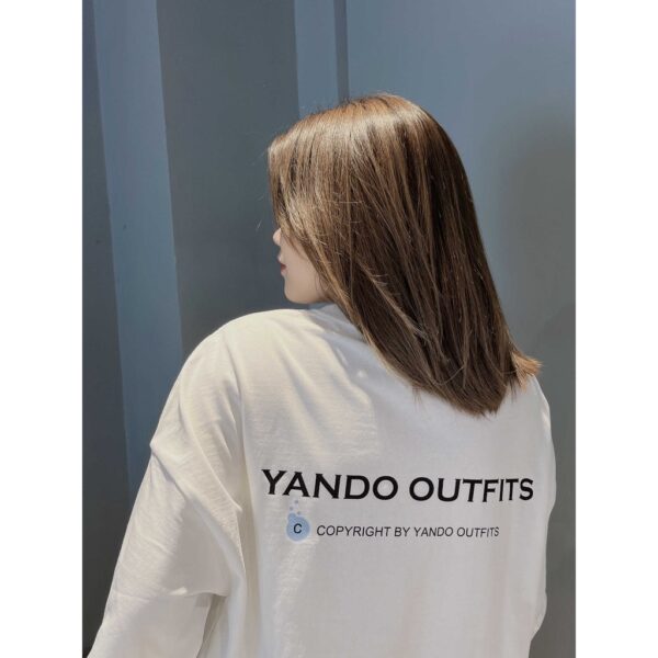 Áo Thun Tay Lỡ Nam Nữ Form Rộng YANDO OUTFITS YD001 Cotton 2 Chiều - Hình ảnh 9