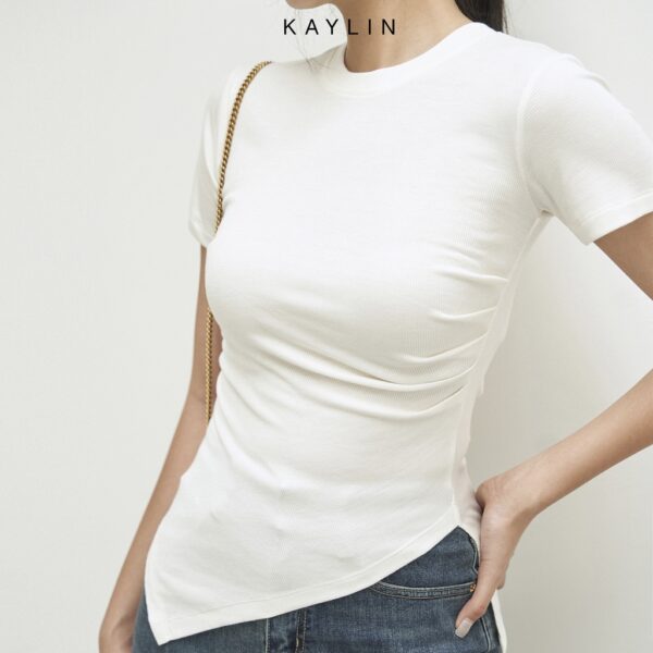 Áo Thun Vạt Xéo Thời Trang N1640 - KAYLIN - Hình ảnh 3