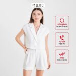 Áo vest nữ MARC FASHION kiểu crop 3 nút cài FALH0410