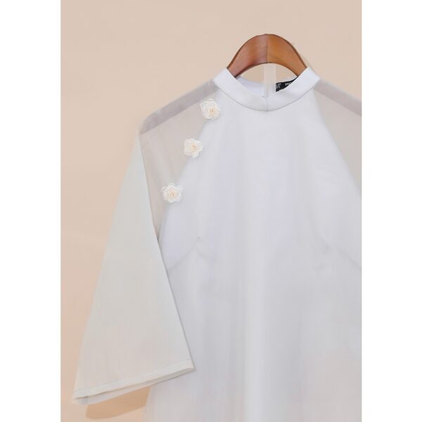 Bộ Áo Dài Tết Organza MOMOCO chất liệu lụa bóng tinh tế sang trọng M2705 - Hình ảnh 6