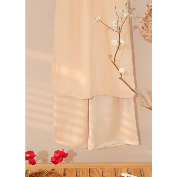 Bộ Áo Dài Tết Organza MOMOCO chất liệu lụa bóng tinh tế sang trọng M2705 - Hình ảnh 9