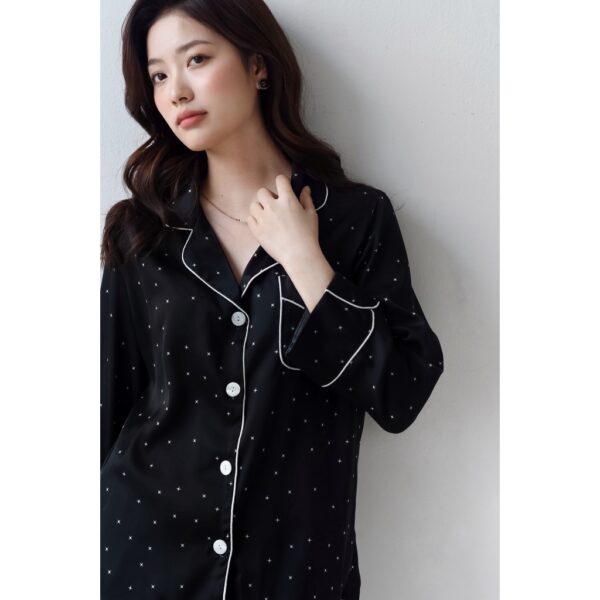 Bộ đồ lụa Pyjama Nữ LILAS BLANC Star PJ Set Chất Lụa Cao Cấp Sang Trọng Thanh Lịch