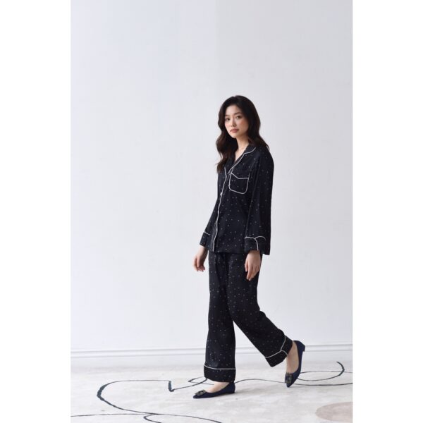 Bộ đồ lụa Pyjama Nữ LILAS BLANC Star PJ Set Chất Lụa Cao Cấp Sang Trọng Thanh Lịch - Ảnh 8