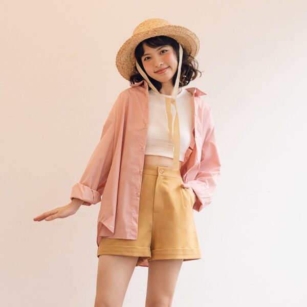 BLEUBIRD Áo sơmi vải thô dáng rộng OVERSIZED SHIRT - Hình ảnh 5