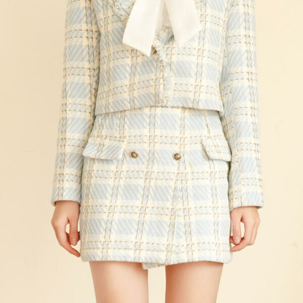 BLEUBIRD Chân váy chữ A vải tweed ALICIA SKIRT