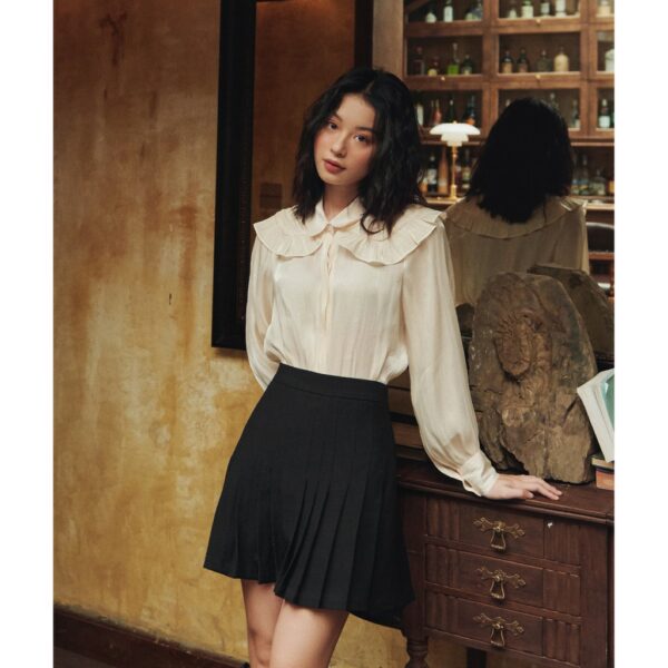 BLEUBIRD Chân váy xếp ly FLARED SKIRT - Hình ảnh 3