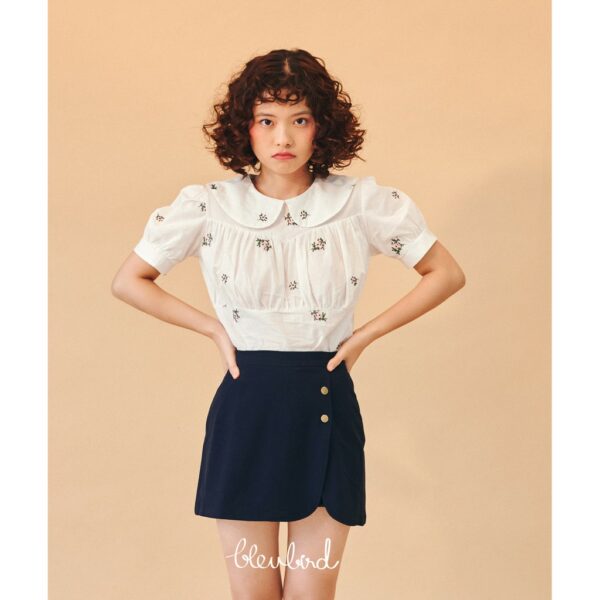 BLEUBIRD Quần váy vải cotton dập khuy DARJEELING SKORT - Hình ảnh 3