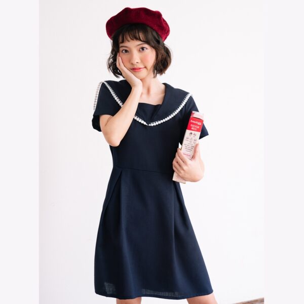 BLEUBIRD Váy suông linen thuỷ thủ ZOE DRESS - Hình ảnh 2