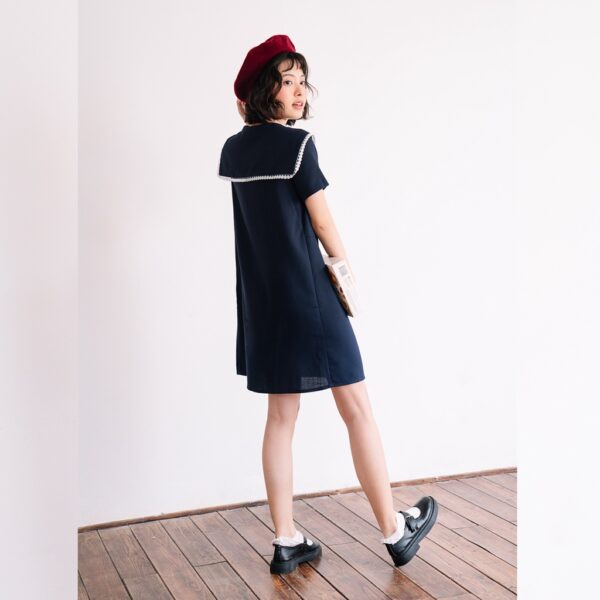 BLEUBIRD Váy suông linen thuỷ thủ ZOE DRESS - Hình ảnh 5