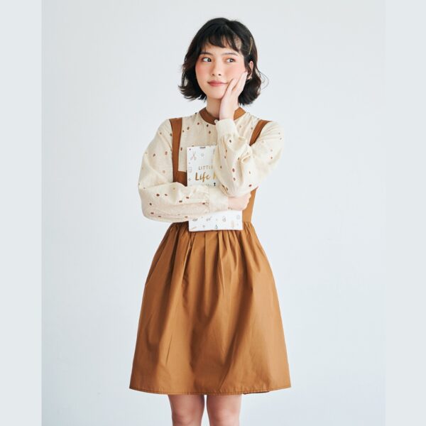 BLEUBIRD Váy thô dáng xoè phối ren AKI DRESS - Ảnh 2