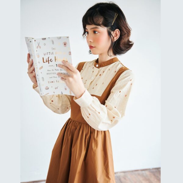 BLEUBIRD Váy thô dáng xoè phối ren AKI DRESS - Ảnh 4