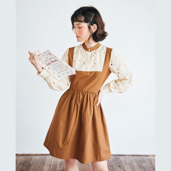 BLEUBIRD Váy thô dáng xoè phối ren AKI DRESS - Ảnh 6