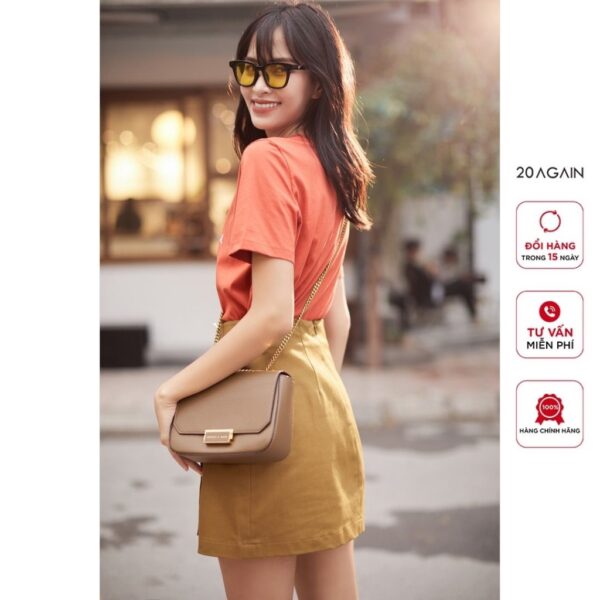 Chân váy chữ A vạt chồng 20AGAIN, thiết kế basic sang trọng JAA2330 - Ảnh 3