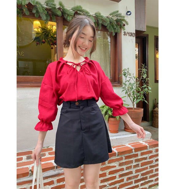Chân váy đen chữ A Black Mini Skirt LUCETFASHION, chân váy ngắn