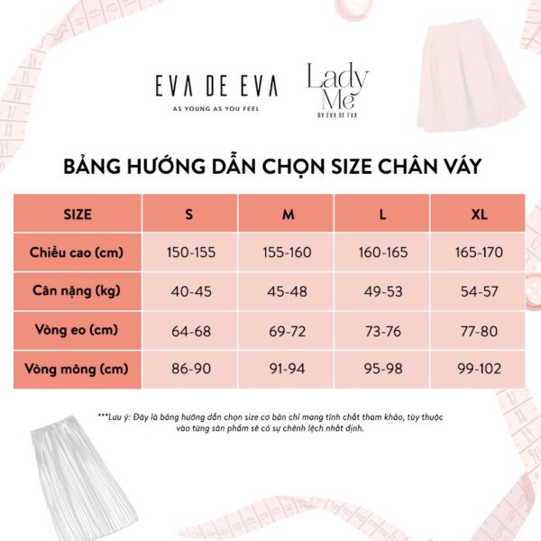 Chân váy đuôi cá ngắn LADY ME by Eva de Eva 22SCVO017F - Hình ảnh 5