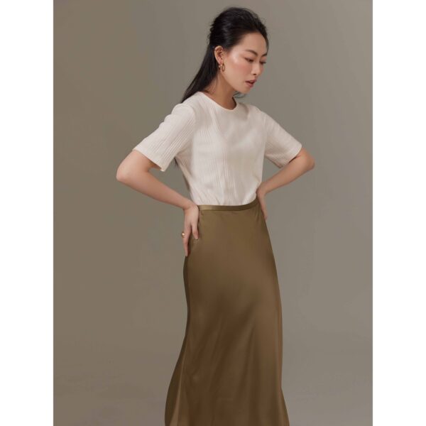 Chân váy lụa dáng đuôi cá Mauve Mermaid Skirt - Hình ảnh 2
