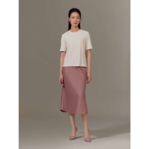 Chân váy lụa dáng đuôi cá Mauve Mermaid Skirt