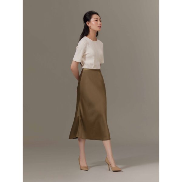 Chân váy lụa dáng đuôi cá Mauve Mermaid Skirt - Hình ảnh 4