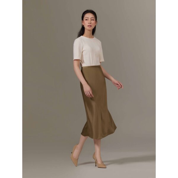 Chân váy lụa dáng đuôi cá Mauve Mermaid Skirt - Hình ảnh 6