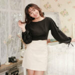 Chân váy lưng cao chữ A, velvet skirt LUCET FASHION, chân váy xinh