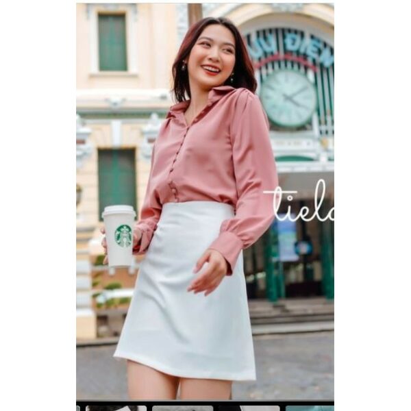 Chân váy trơn TIELA - Chân váy chữ A trơn công sở - Ảnh 2