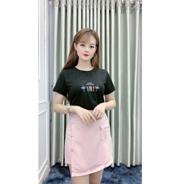 [Chính hãng] [Ảnh thật] Áo Thun Nữ Thêu Họa Tiết YANDO AT02 - Hình ảnh 3