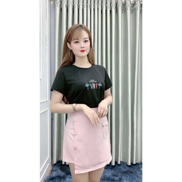 [Chính hãng] [Ảnh thật] Áo Thun Nữ Thêu Họa Tiết YANDO AT02 - Hình ảnh 4