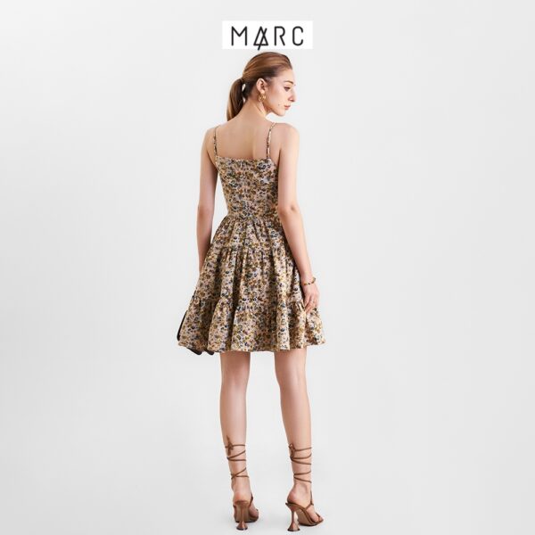 Đầm 2 dây nữ MARC FASHION nhung tăm 3 tầng CBLH0312 - Hình ảnh 8