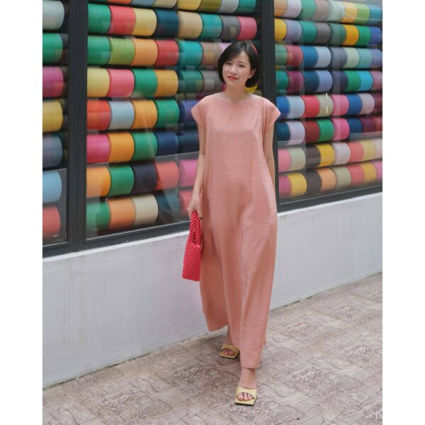 Đầm basic dáng dài phóng khoán Mauve Freedom dress - Hình ảnh 3