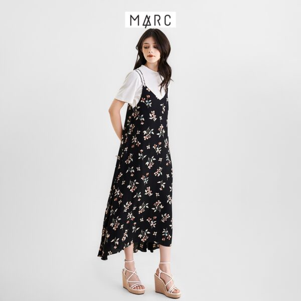 Đầm dây nữ MARC FASHION maxi họa tiết form rộng FAVH0509 - Hình ảnh 2