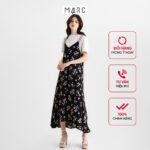 Đầm dây nữ MARC FASHION maxi họa tiết form rộng FAVH0509