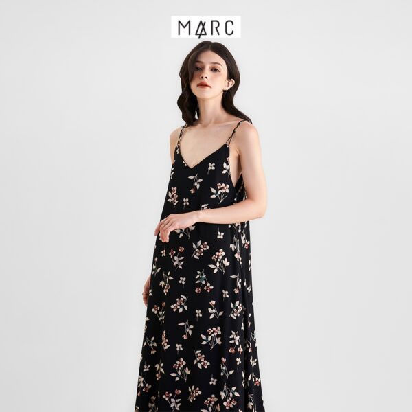 Đầm dây nữ MARC FASHION maxi họa tiết form rộng FAVH0509 - Hình ảnh 4