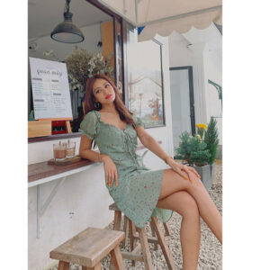 Đầm Green Light Dress lucetfashion