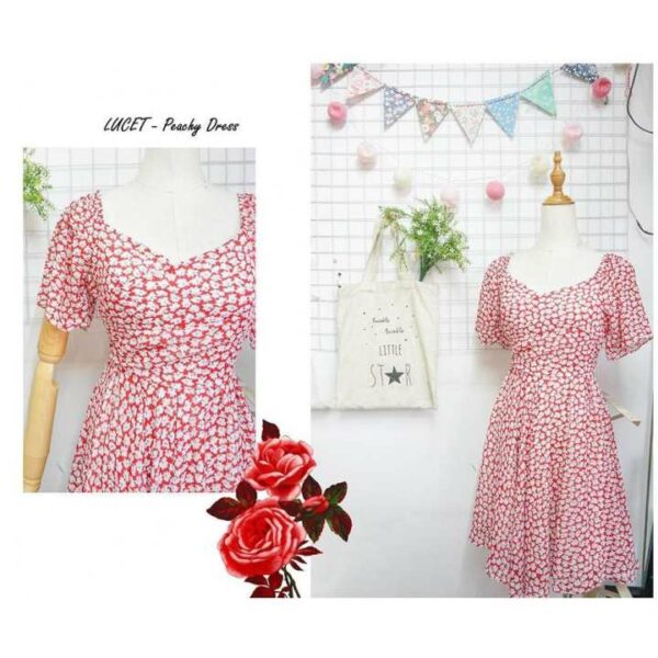 Đầm hoa đắp chéo Lucet Fashion