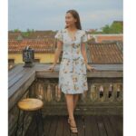 Đầm hoa dài quá gối Lucet Fashion