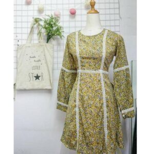 Đầm hoa vàng nhí Lucet Fashion