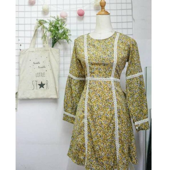 Đầm hoa vàng nhí Lucet Fashion