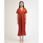 Đầm lụa dáng đuôi cá cổ tim Mauve Mermaid dress